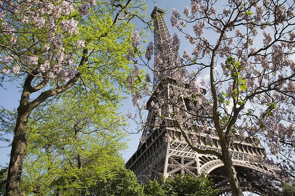 Tour Eiffel au printemps à Paris